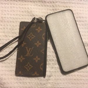 iPhone case with small wallet attached